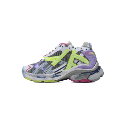 Balenciaga Runner Sneaker White Yellow Purple 677403 W3RBB 9069 01