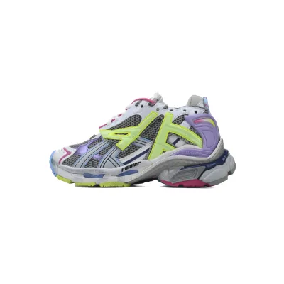 Balenciaga Runner Sneaker White Yellow Purple 677403 W3RBB 9069 01