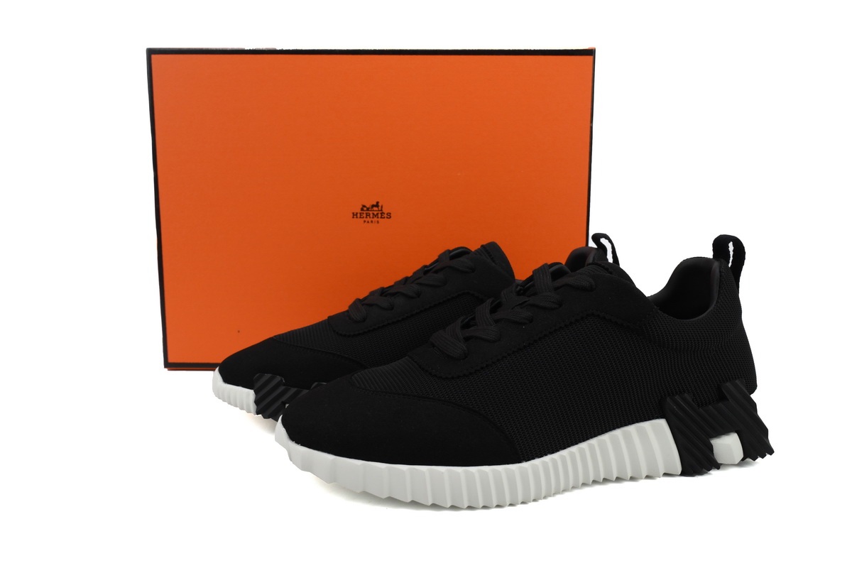Hermes Bouncing Sneaker Black And White 
