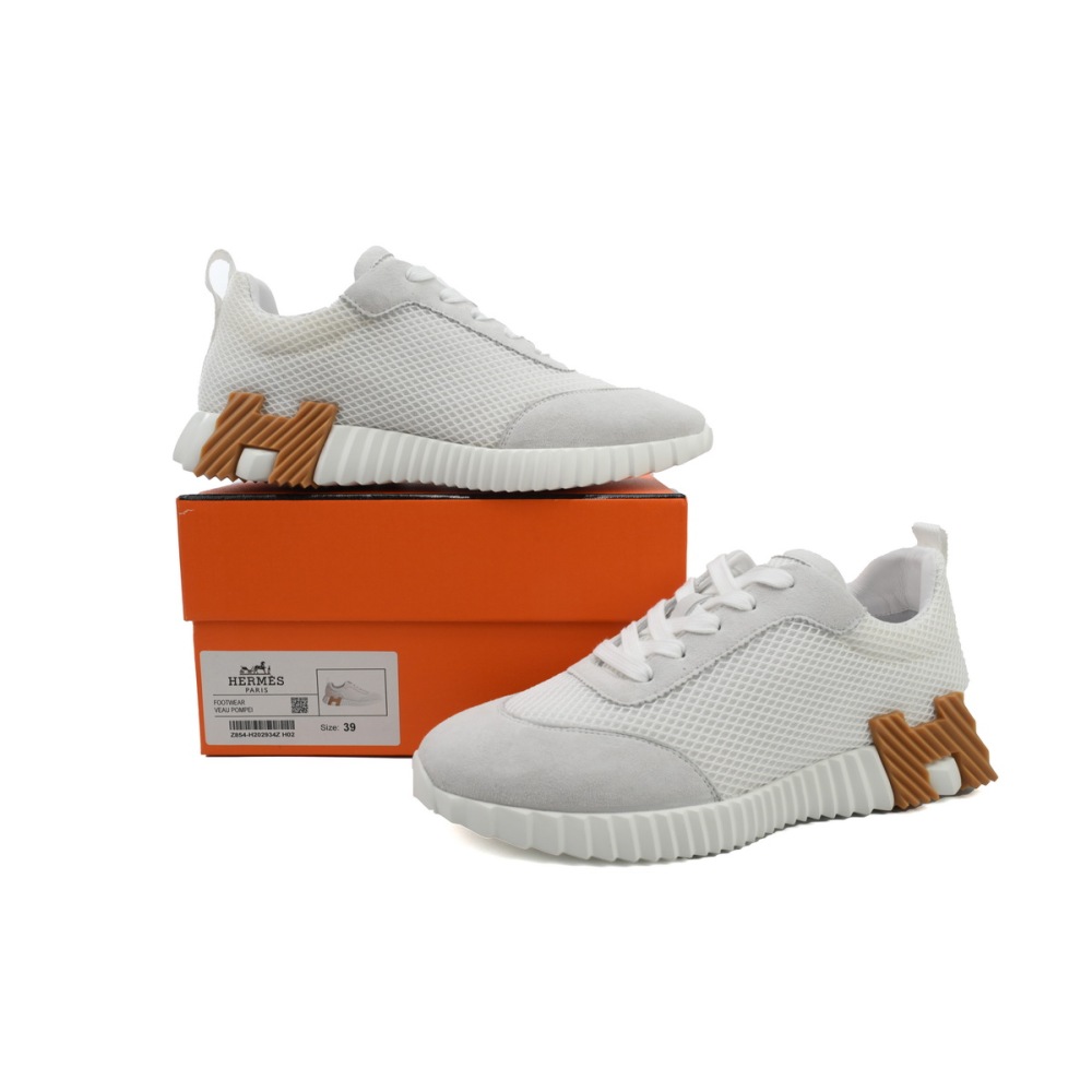 Hermes Bouncing Sneaker Grey Orange