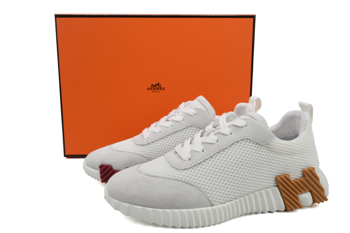 Hermes Bouncing Sneaker Grey Orange