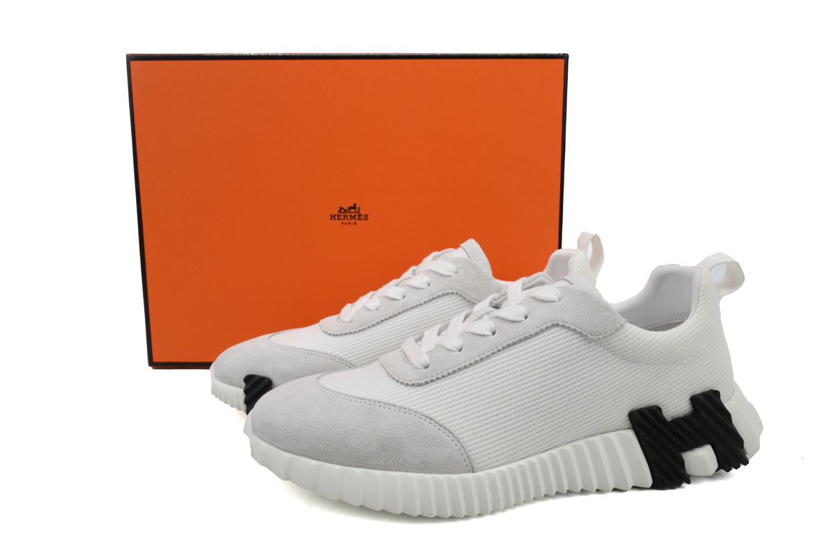 Hermes Bouncing Sneaker Grey White