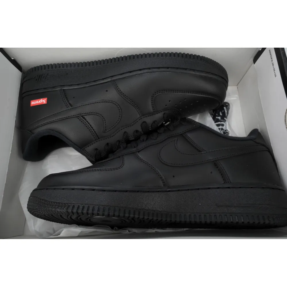 LJR Batch Supreme x Air Force 1 Low Black CU9225-001