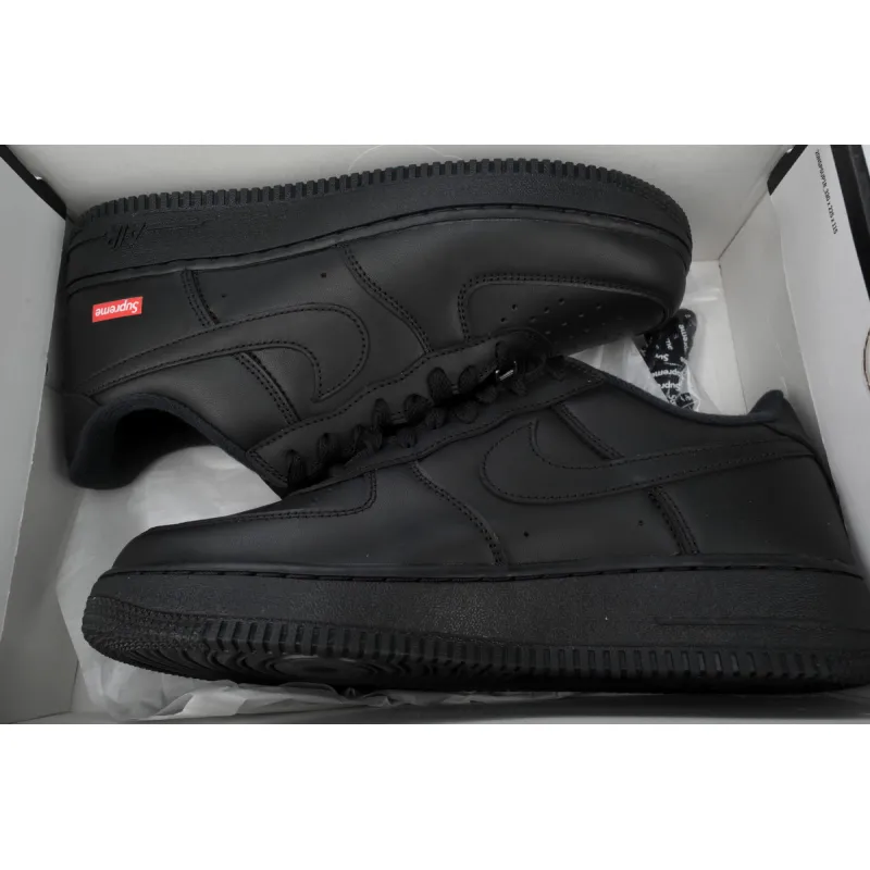 LJR Batch Supreme x Air Force 1 Low Black CU9225-001