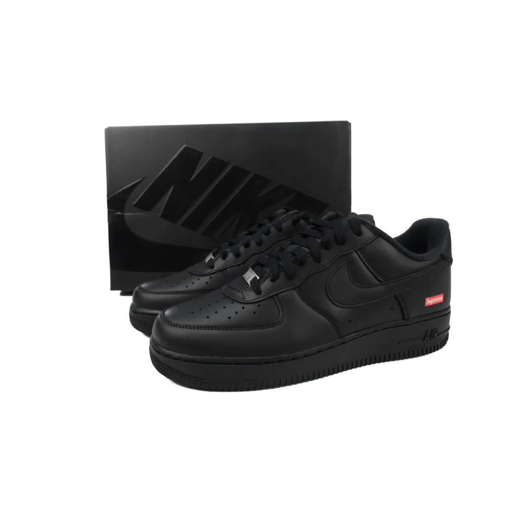 LJR Batch Supreme x Air Force 1 Low Black CU9225-001
