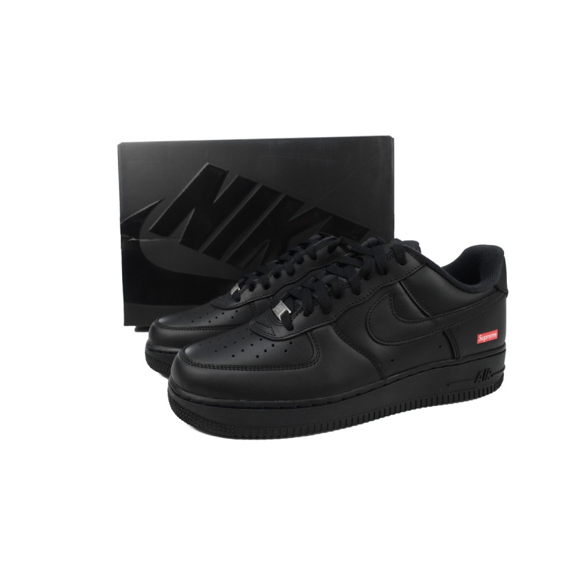 LJR Batch Supreme x Air Force 1 Low Black CU9225-001