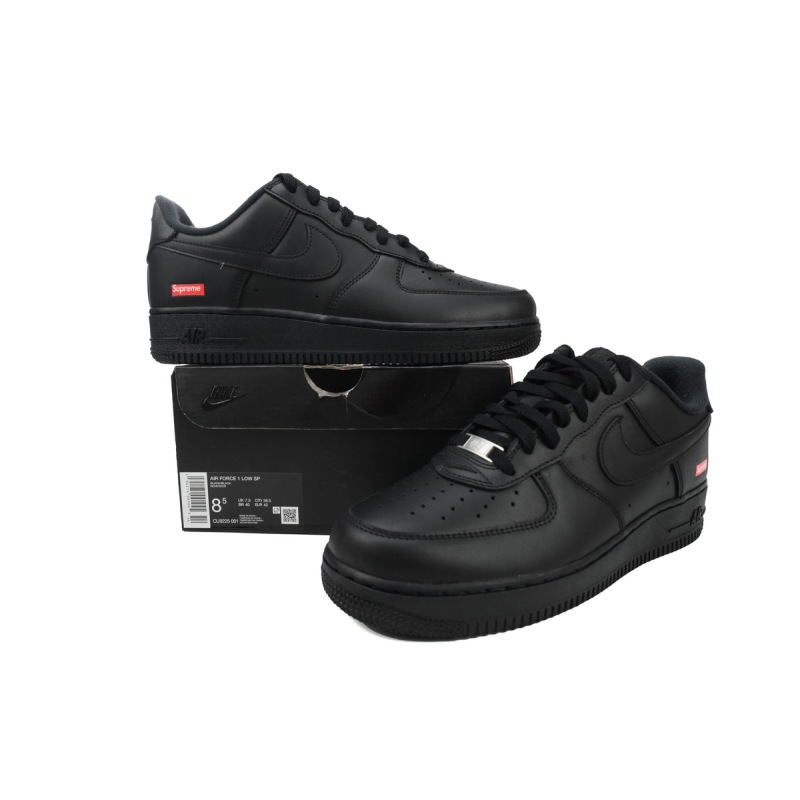 LJR Batch Supreme x Air Force 1 Low Black CU9225-001
