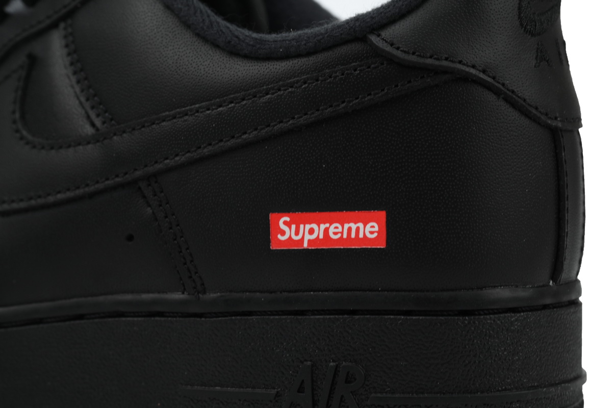 LJR Batch Supreme x Air Force 1 Low Black CU9225-001