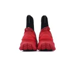 Moncler Trailgrip Leather Sneaker Black And Red J109B4M 00060 M3809P