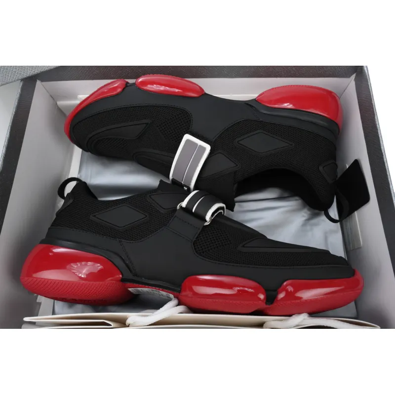 Prada Cloudbust Sneaker Black And Red