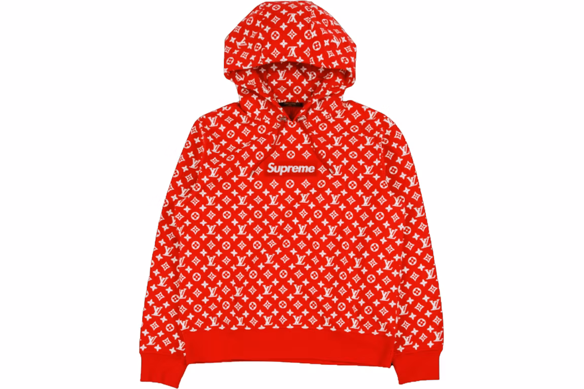 Best Fake Supreme x Louis Vuitton Box Logo Hoodie Sweatshirt Red YZ0929 of Reps Sneaker Stockx Kicks