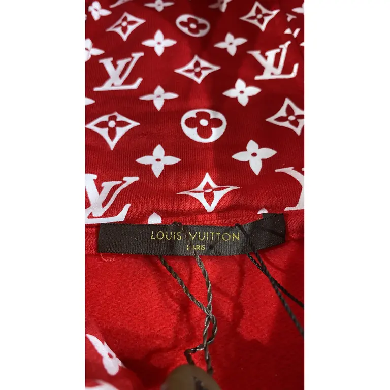 Supreme x Louis Vuitton Box Logo Hoodie Sweatshirt Red YZ0929
