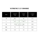 Supreme x Louis Vuitton Box Logo Hoodie Sweatshirt Red YZ0929