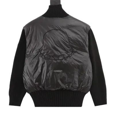 Moncler Filled Bomber Wool Down Jacket Black YZ MM003 02