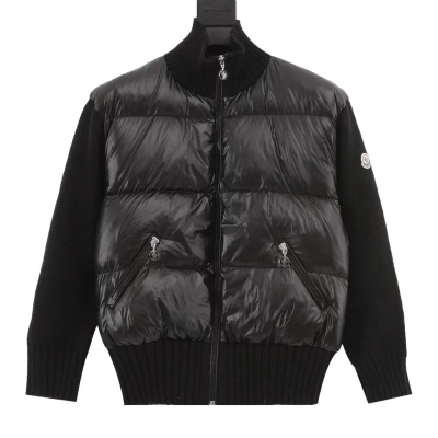 Moncler Filled Bomber Wool Down Jacket Black YZ MM003 01