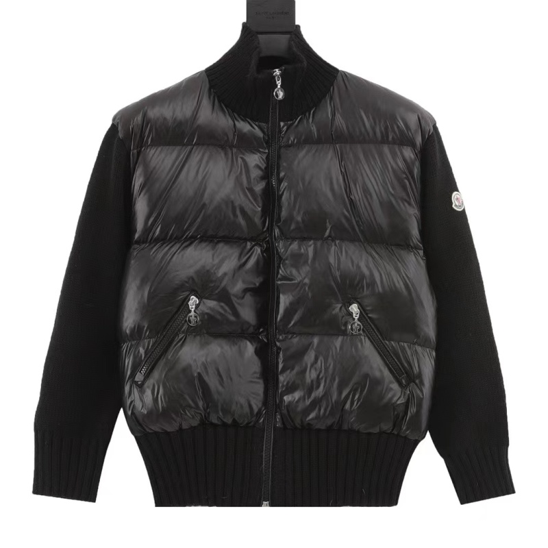 Moncler Filled Bomber Wool Down Jacket Black YZ MM003