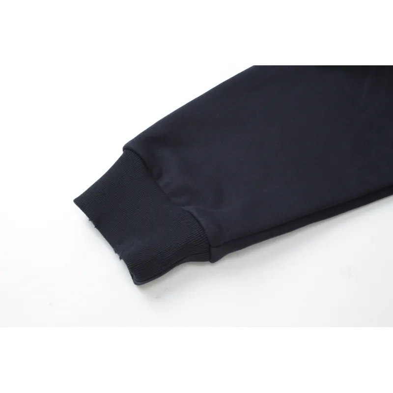 Balenciaga Tape Type Ripped Pocket Hoodie Oversized Black/Blue/Black Blue YZ 0400018953488