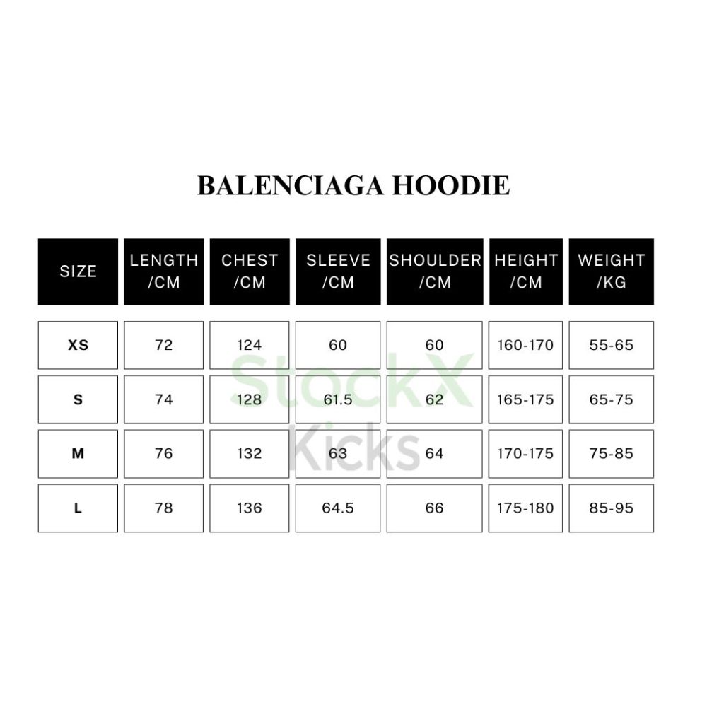 Balenciaga Tape Type Ripped Pocket Hoodie Oversized Black/Blue/Black Blue YZ 0400018953488