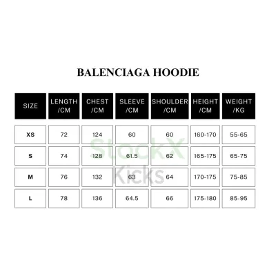 Balenciaga Tape Type Ripped Pocket Hoodie Oversized Black/Blue/Black Blue YZ 0400018953488 02
