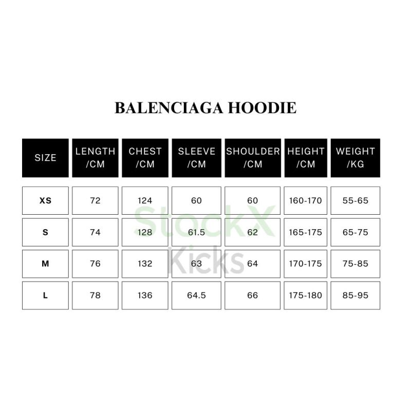 Balenciaga Tape Type Ripped Pocket Hoodie Oversized Black/Blue/Black Blue YZ 0400018953488