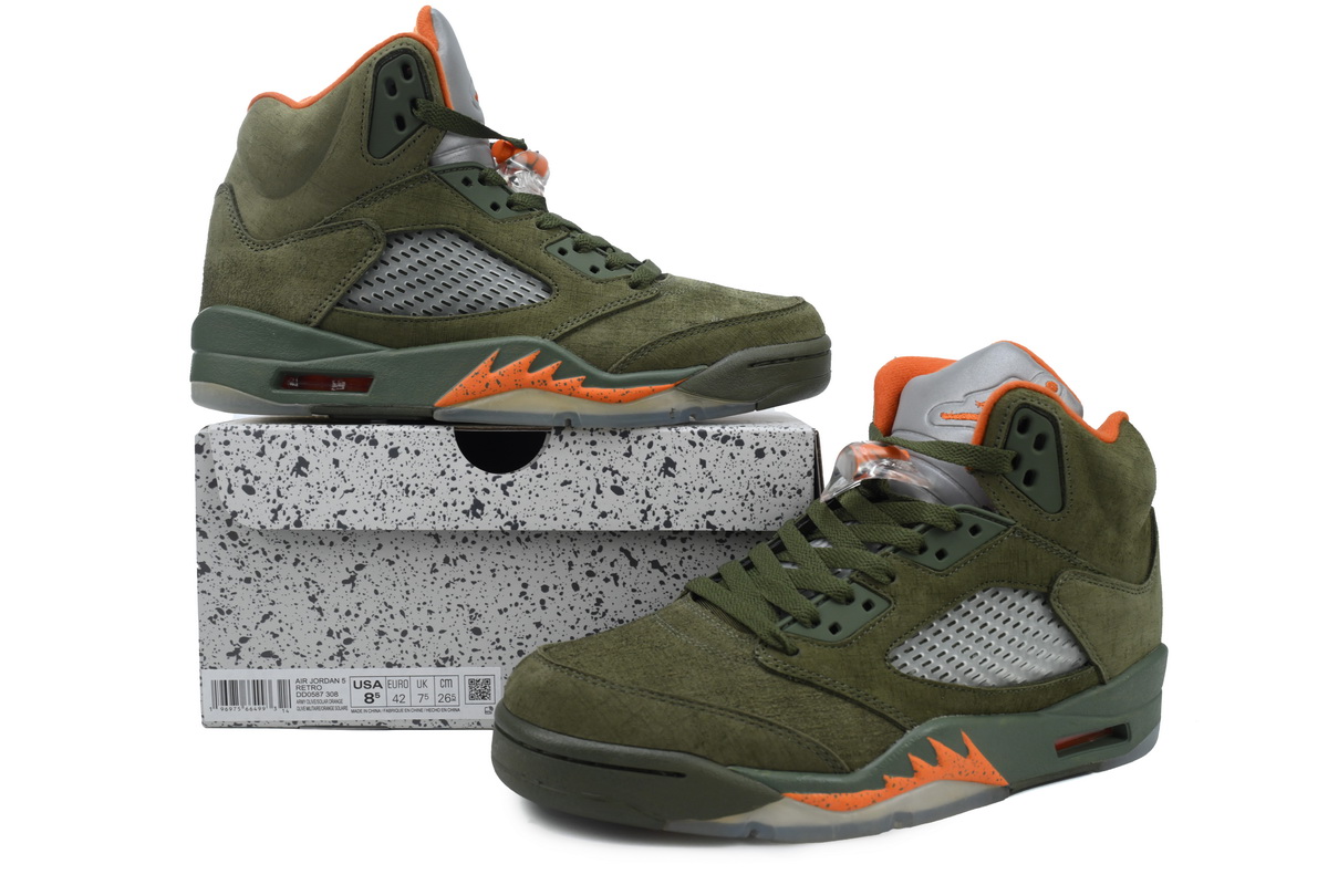 PK God Batch Air Jordan 5 Retro Olive DD0587-308