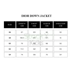 Dior Oblique Down Jacket Navy Blue Technical Jacquard