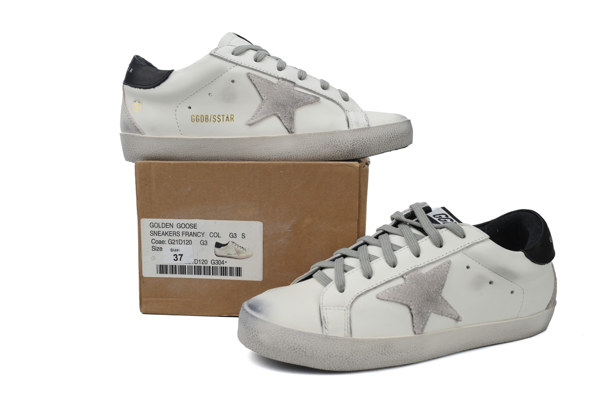 Golden Goose Super Star Black Heel 2