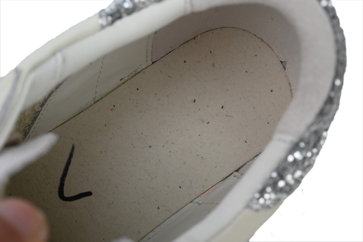 Golden Goose Super Star 'Sparkling Silver Heel'