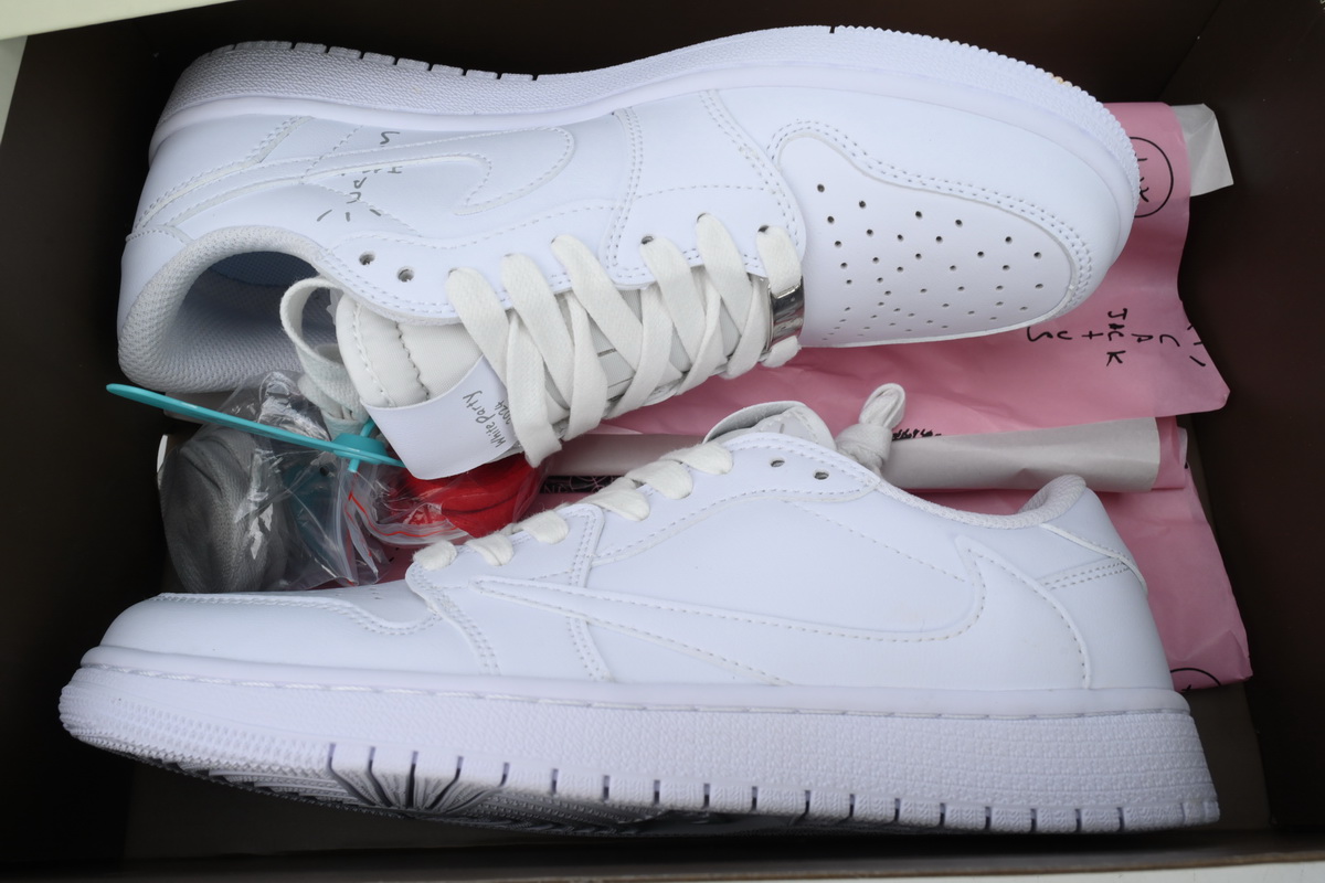 LJR Batch Air Jordan 1 Retro Low OG SP Travis Scott Michael Rubin White Party TD1228-111