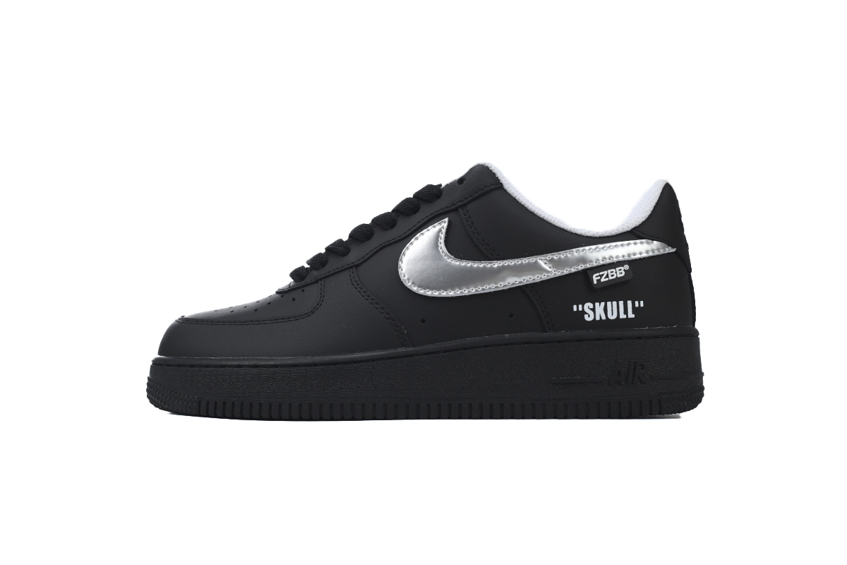 LJR Batch Nike Air Force 1 Low Black Silver FQ4296-101