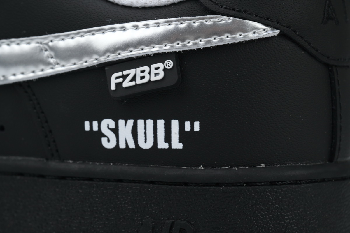 LJR Batch Nike Air Force 1 Low Black Silver FQ4296-101