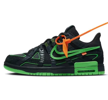 Best Fake PK God Batch Nike Air Rubber Dunk Off White Green Strike CU6015 001 of Reps Sneaker Stockx Kicks