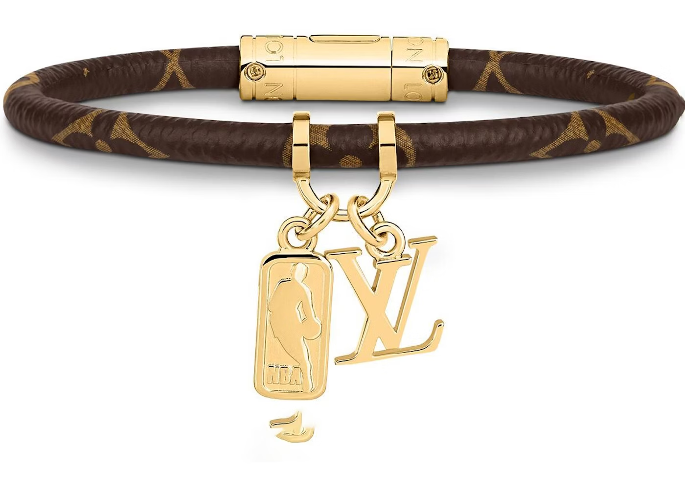 [Add One] Louis Vuitton × NBA Hang It Leather Bracelet