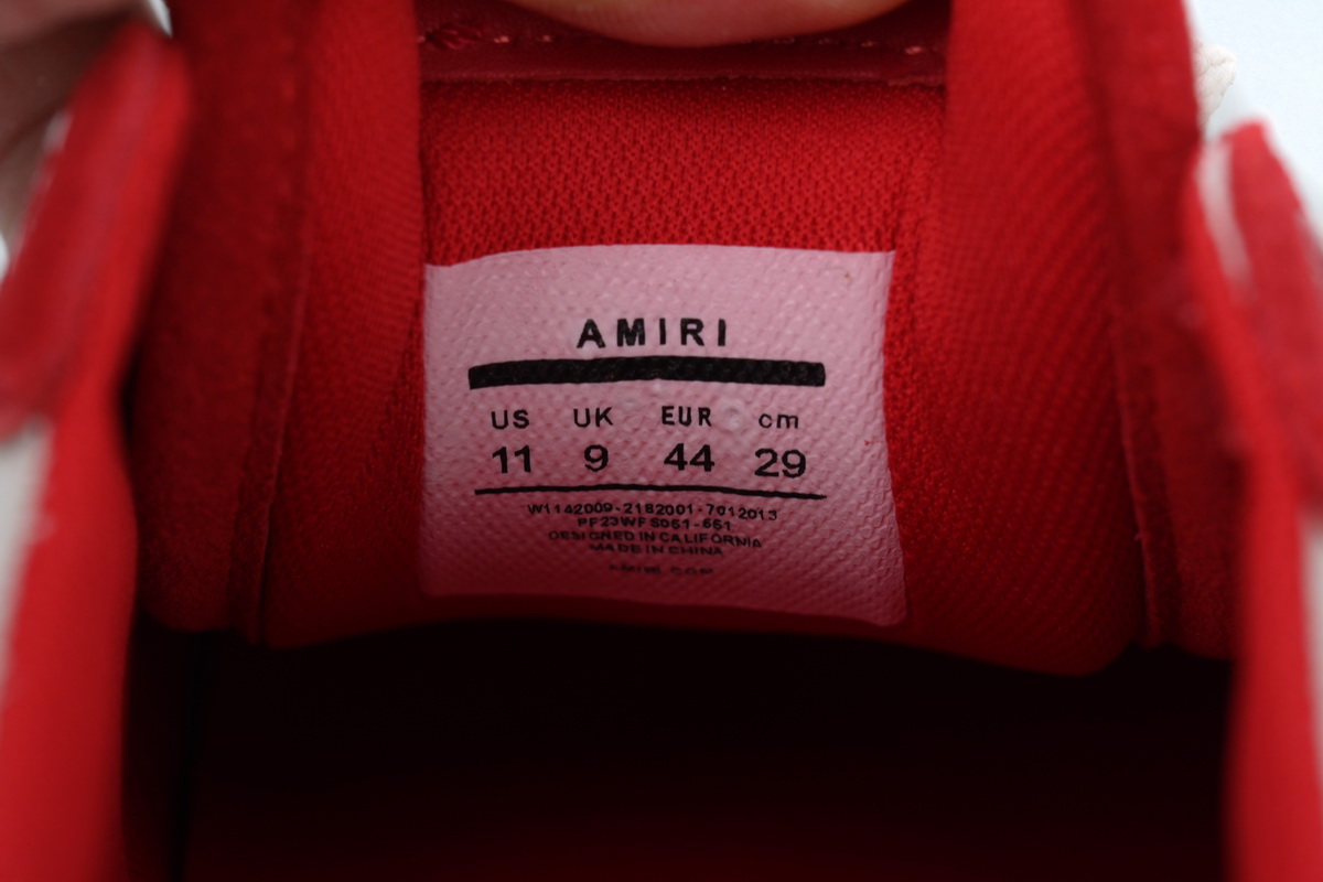 Amiri Sunset Skate Low Red