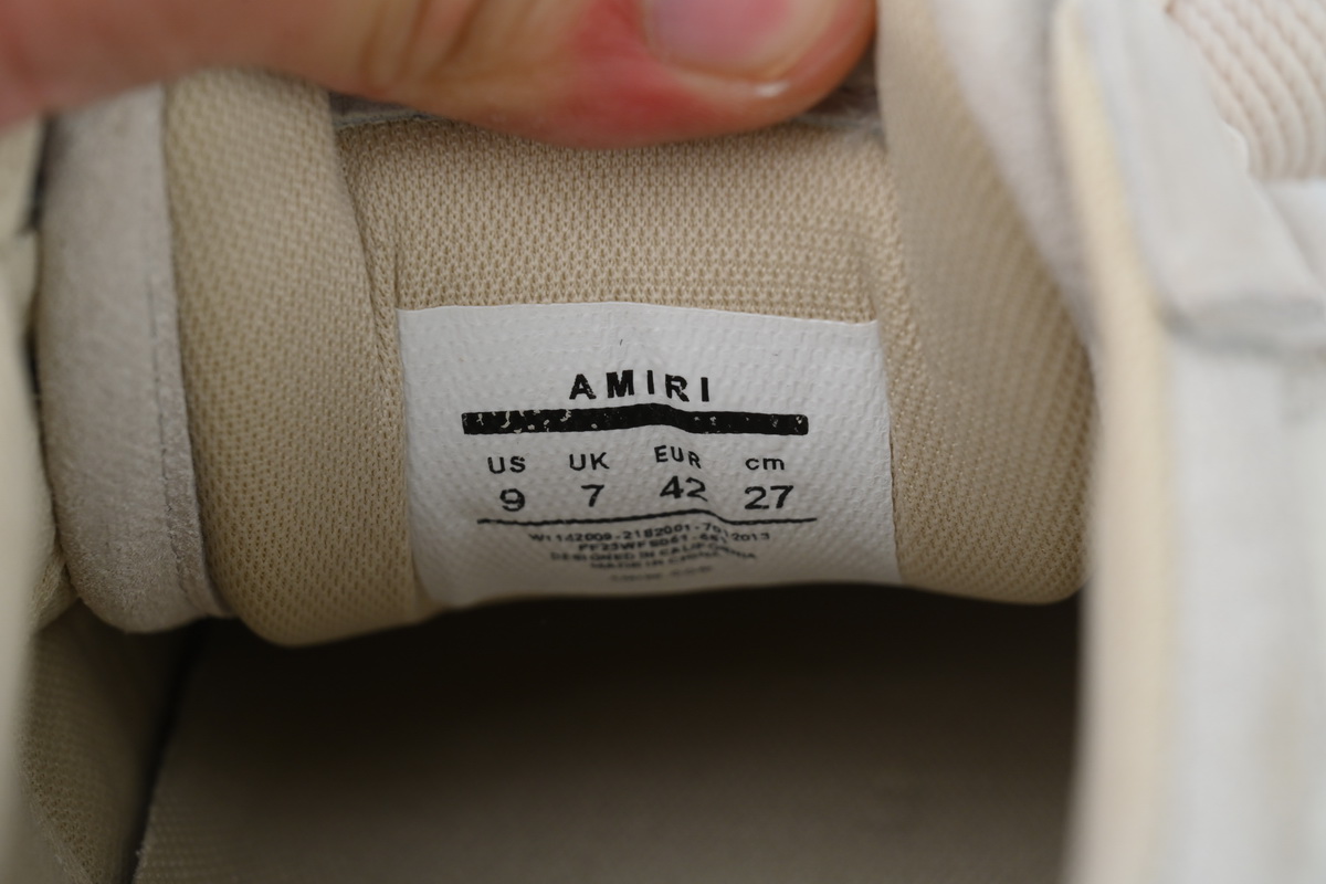 Amiri Sunset Skate Low White Grey