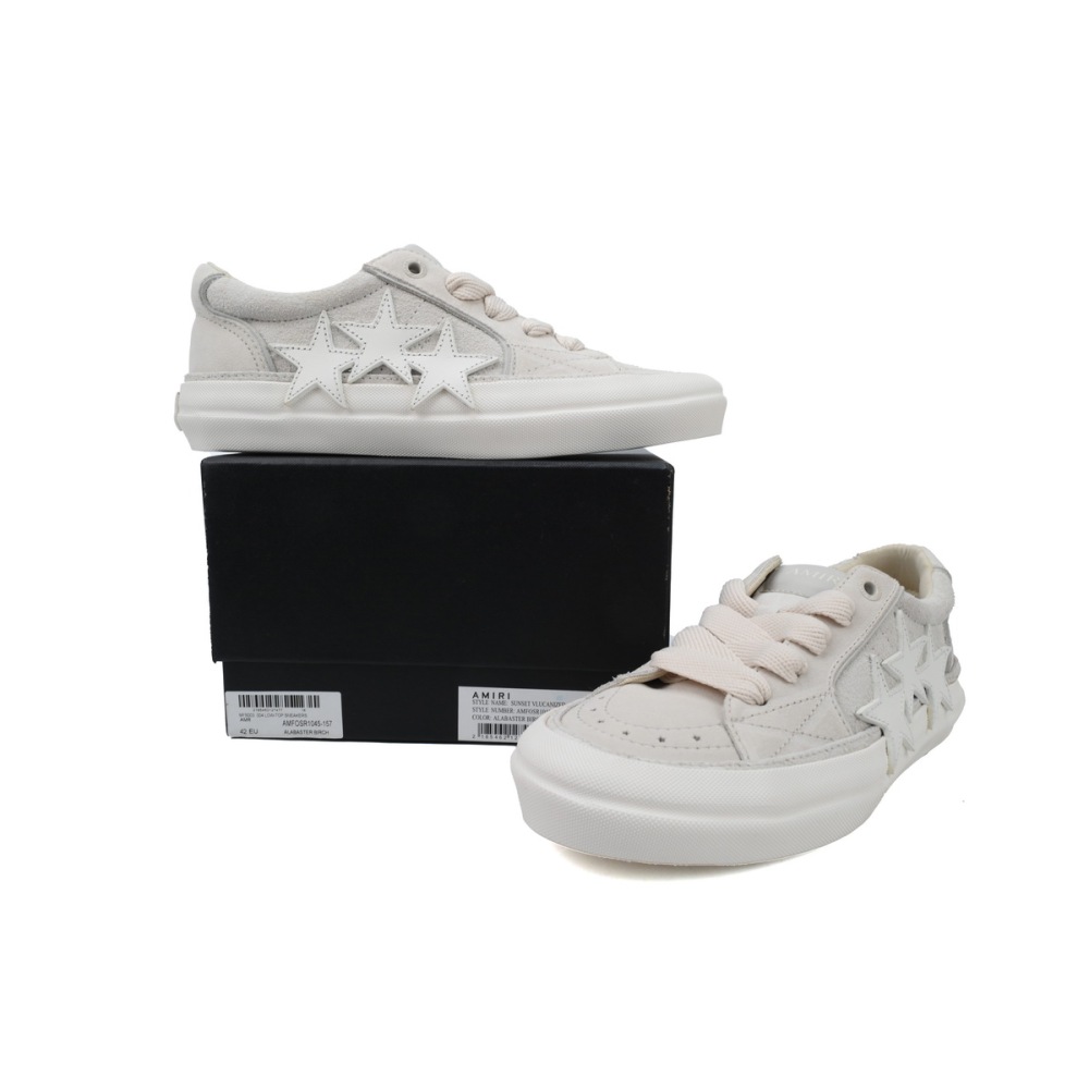 Amiri Sunset Skate Low White Grey