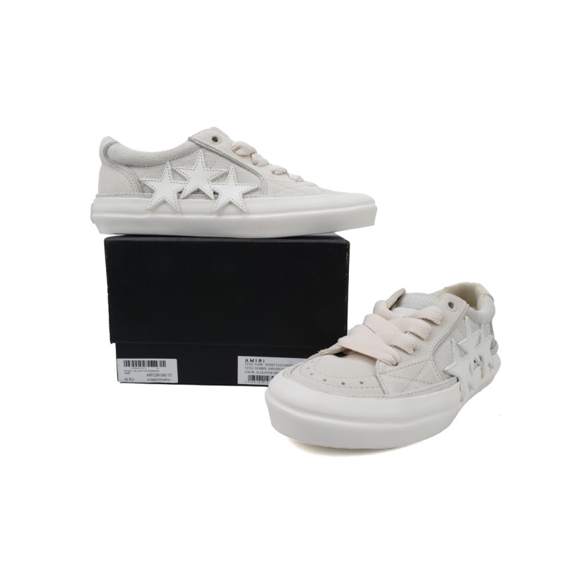 Amiri Sunset Skate Low White Grey