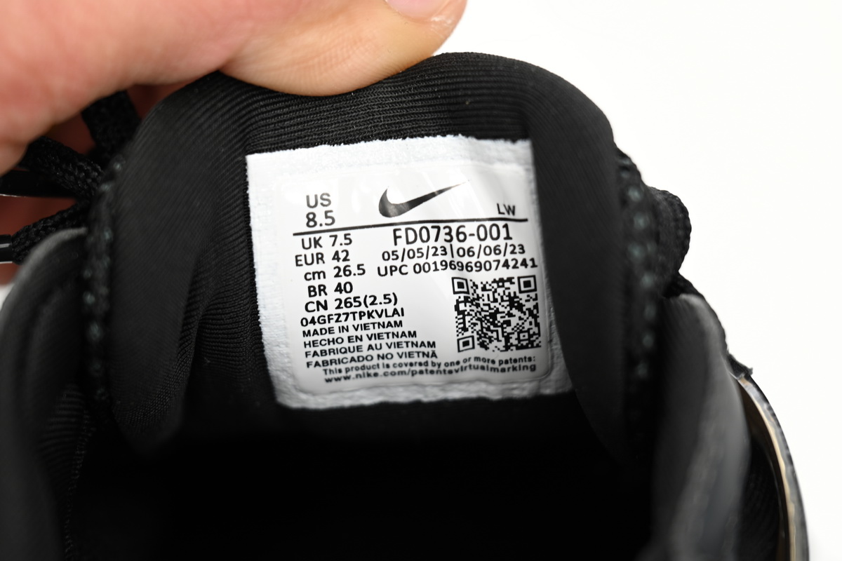 LJR Batch Nike V2K Runtekk 3XL Black FD0736-001