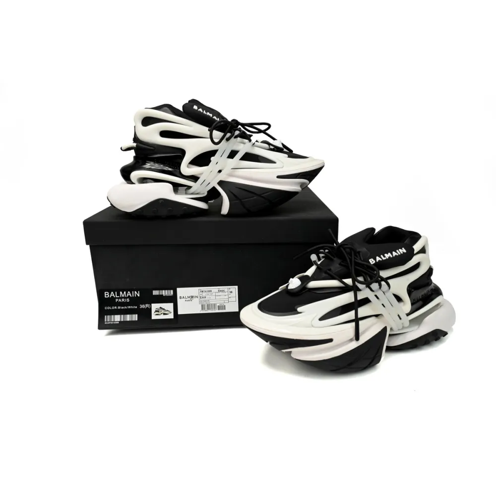 PK God Batch BALMAIN Multikolor Buty sportowe Black And White YM1VJ309