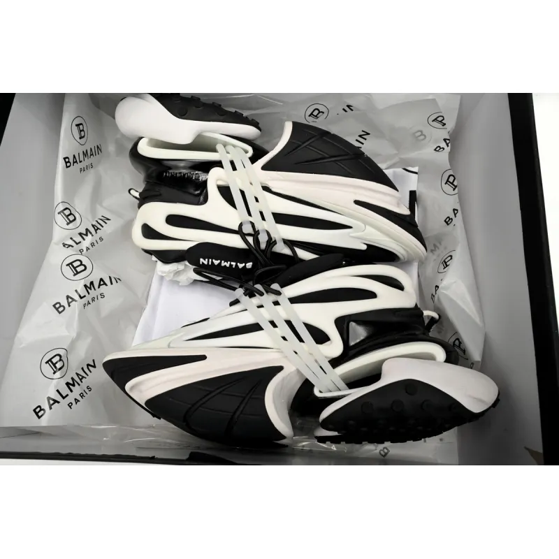 PK God Batch BALMAIN Multikolor Buty sportowe Black And White YM1VJ309