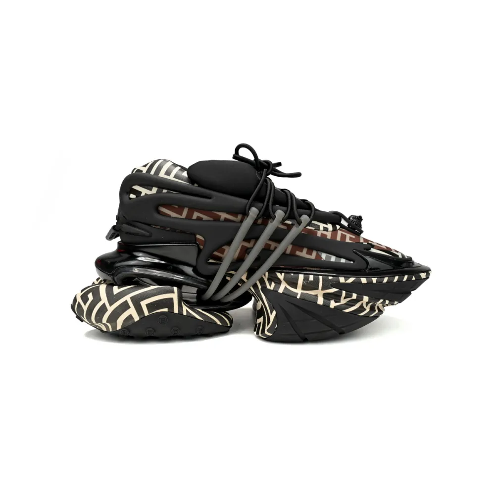 PK God Batch BALMAIN Multikolor Buty sportowe Lattice YM1VJ309
