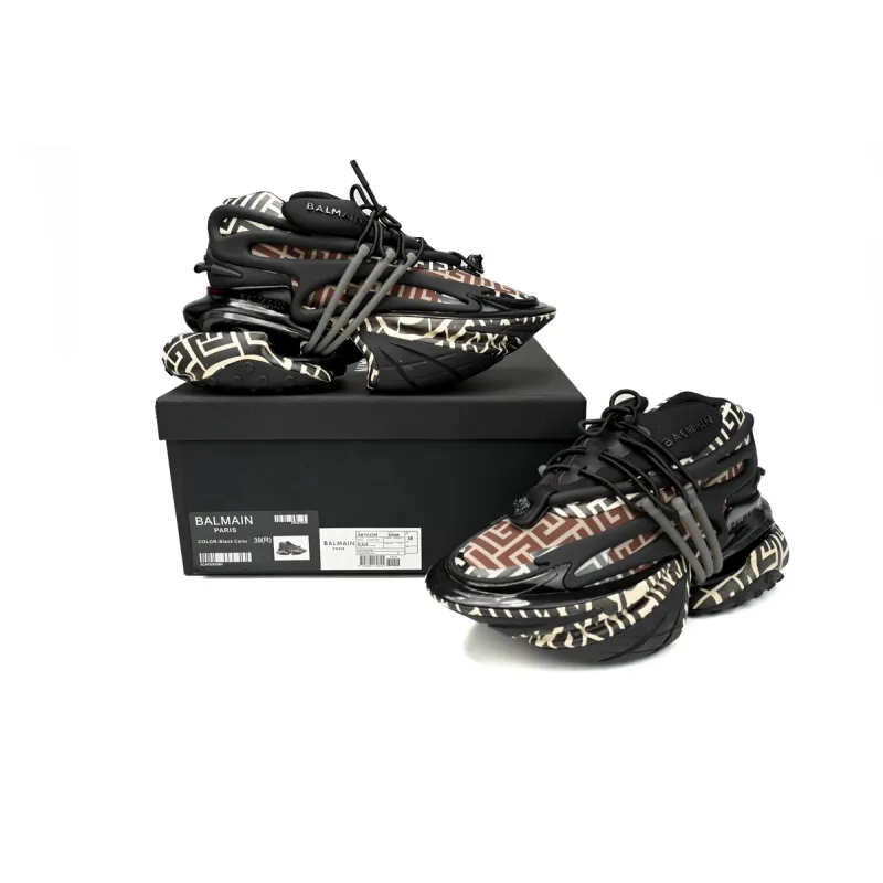 PK God Batch BALMAIN Multikolor Buty sportowe Lattice YM1VJ309