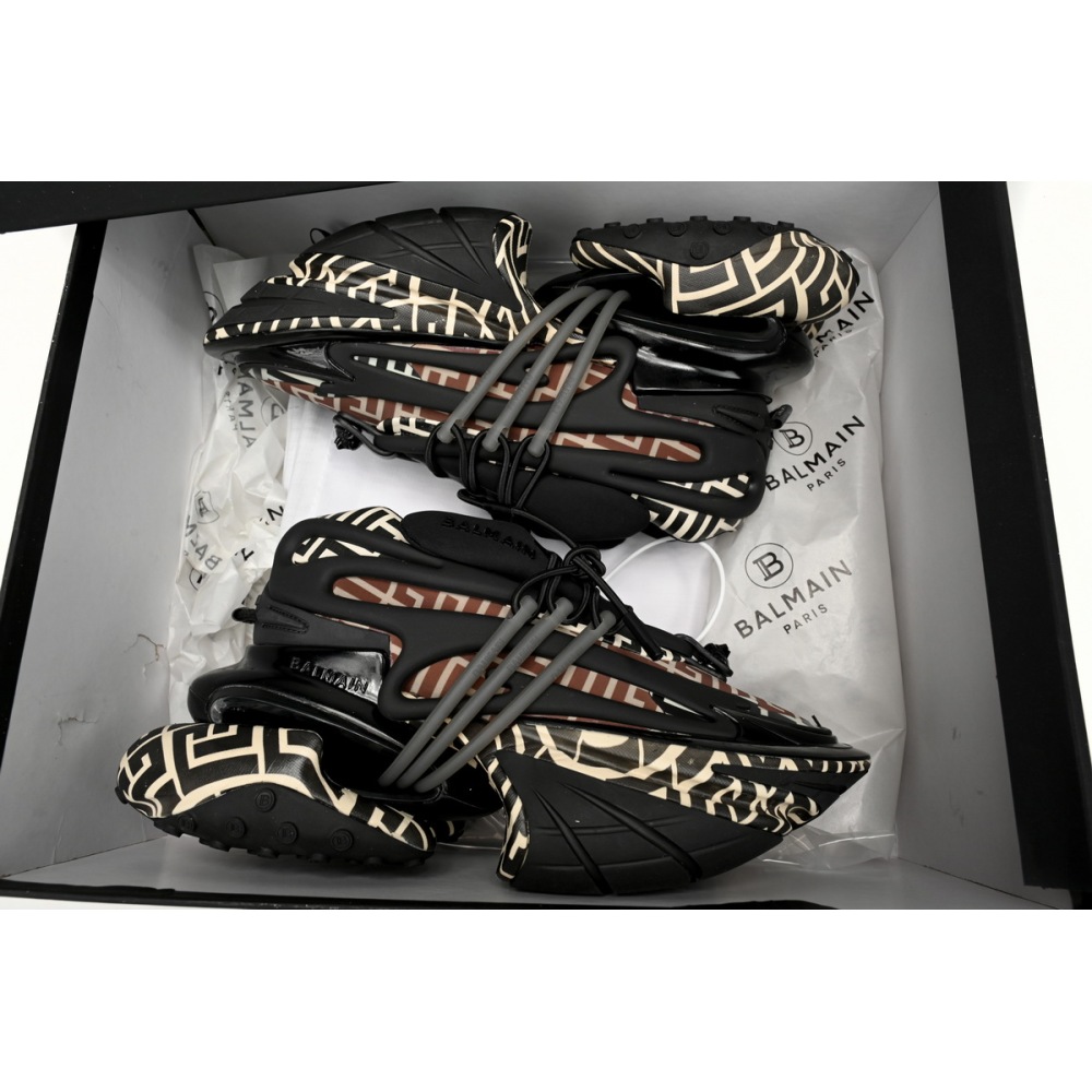 PK God Batch BALMAIN Multikolor Buty sportowe Lattice YM1VJ309
