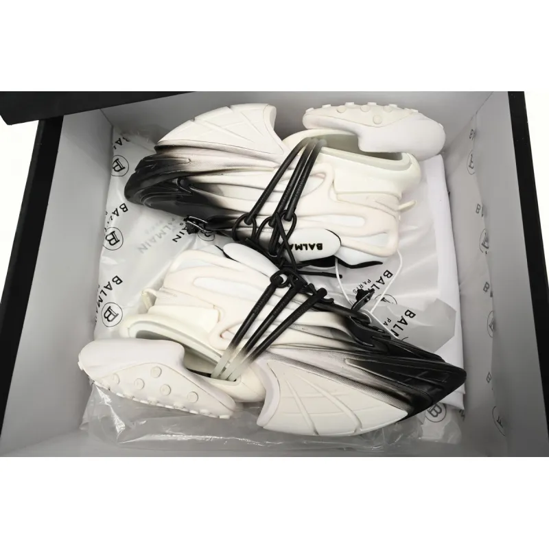 PK God Batch BALMAIN Multikolor Buty sportowe White and Black YM1VJ309