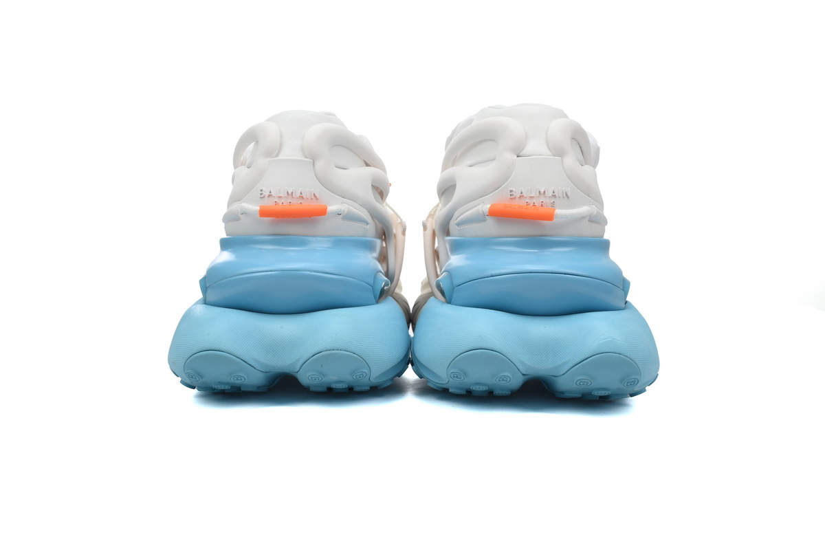 PK God Batch Balmain Unicorn Low-Top White Blue YM1VJ309