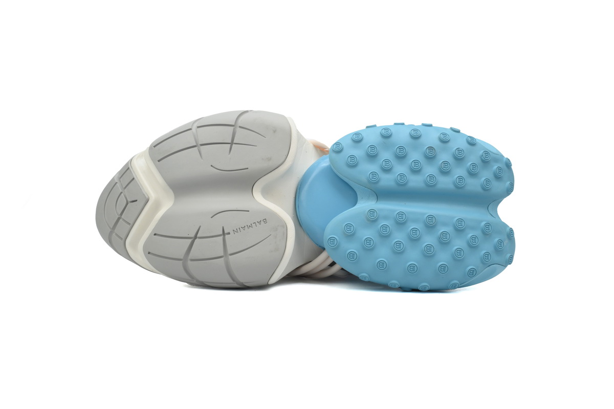 PK God Batch Balmain Unicorn Low-Top White Blue YM1VJ309