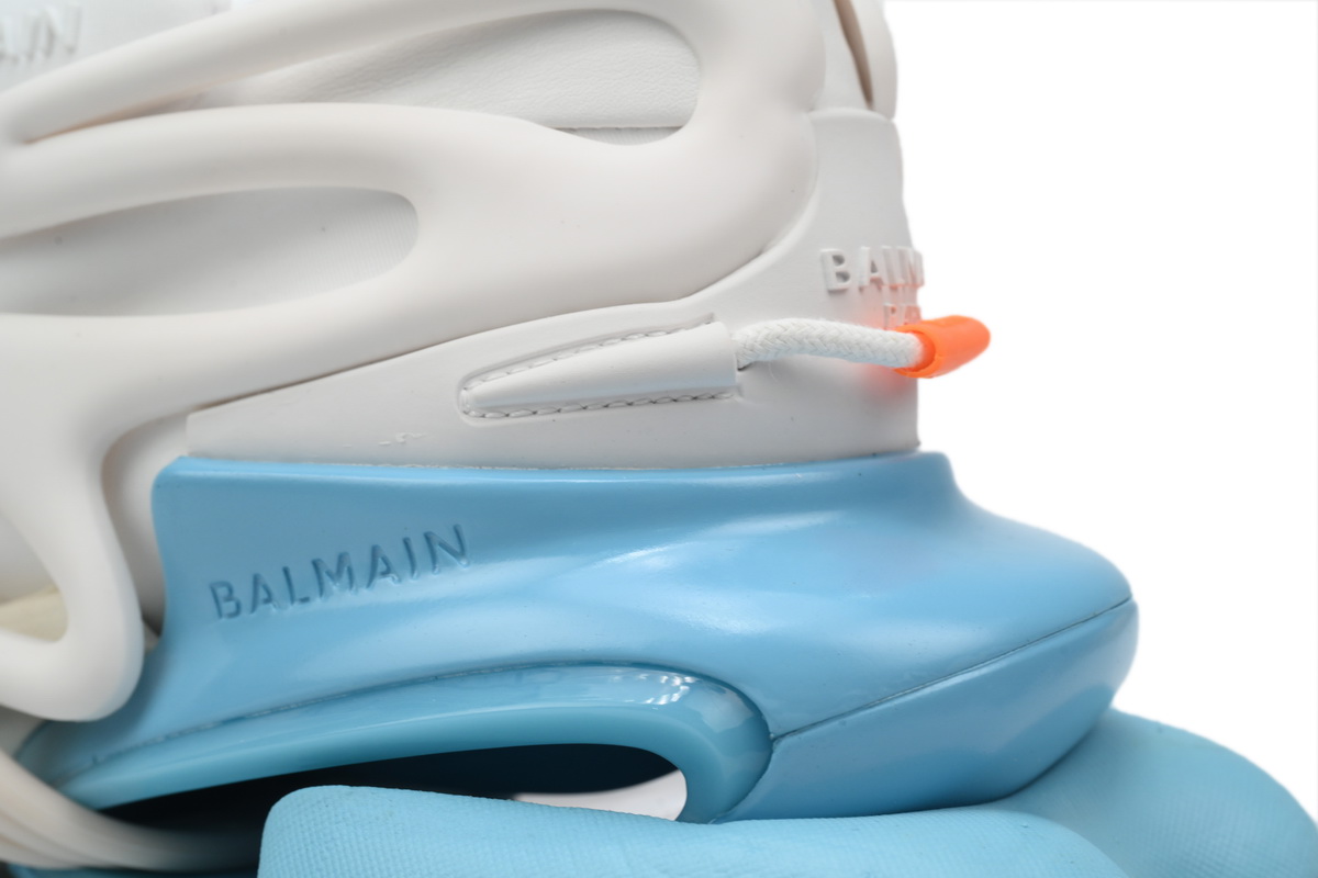 PK God Batch Balmain Unicorn Low-Top White Blue YM1VJ309