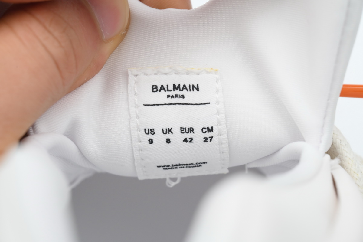 PK God Batch Balmain Unicorn Low-Top White Blue YM1VJ309