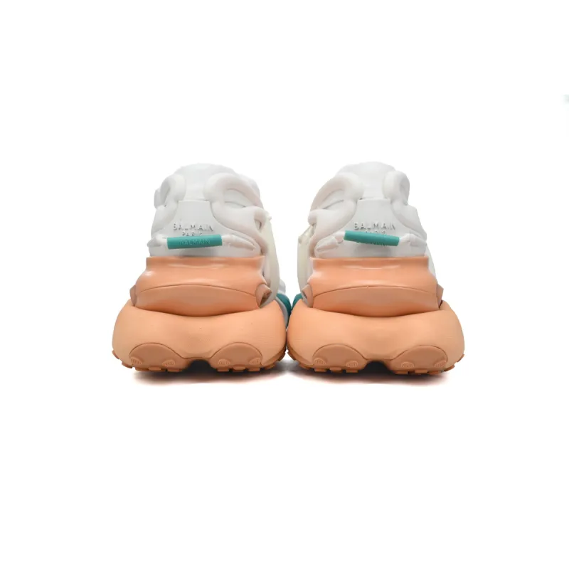 PK God Batch Balmain Unicorn Low-Top White Green Orange YM1VJ309