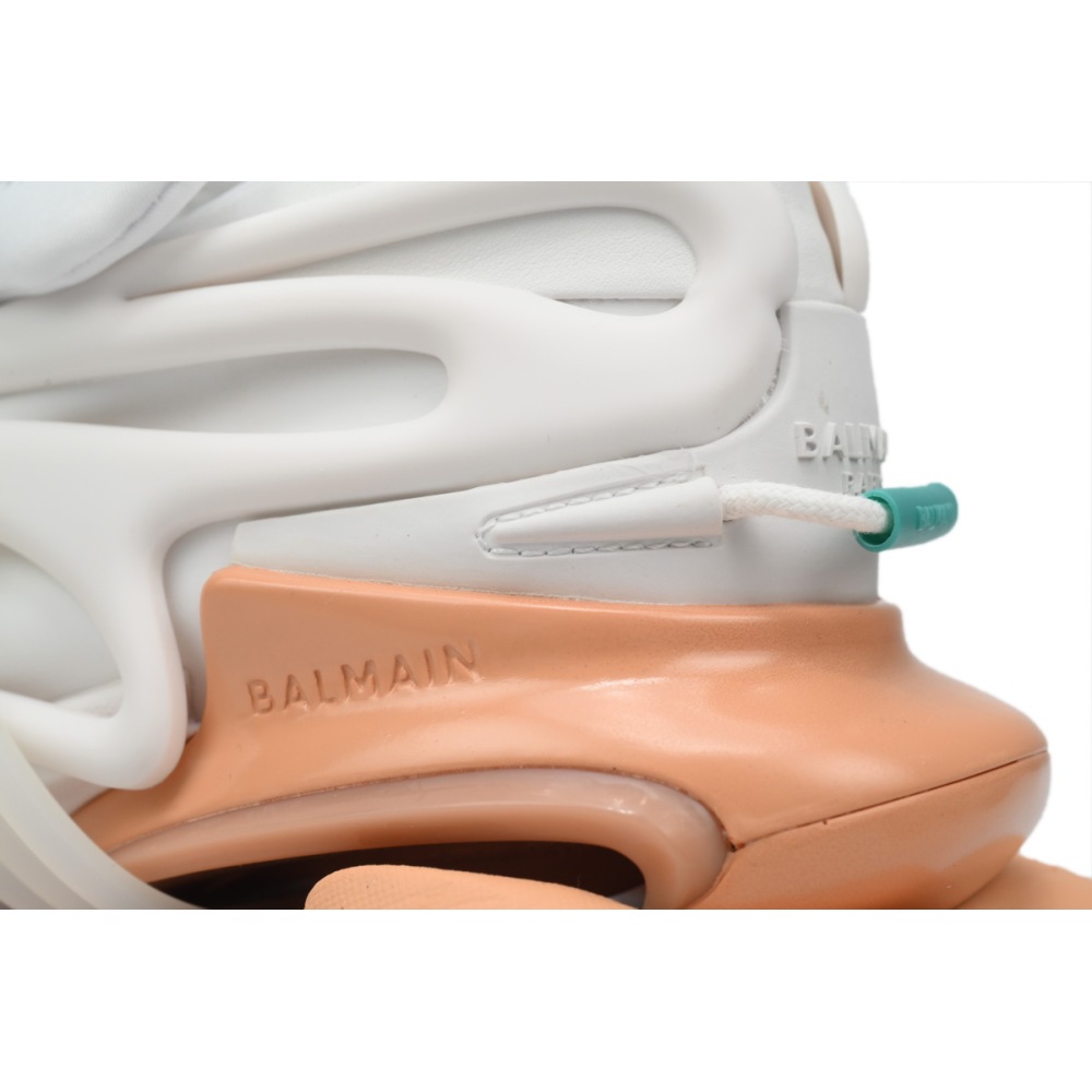 PK God Batch Balmain Unicorn Low-Top White Green Orange YM1VJ309